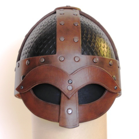 Viking helm with scales