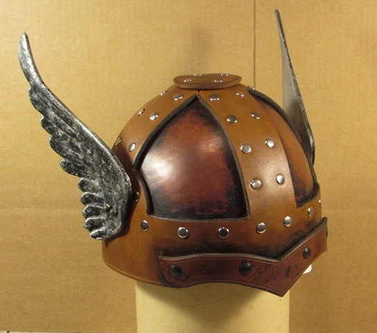 Leather Helms Small Winged Helm